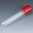 Globe Scientific Test Tube Round Bottom Plain 12 X 75 mm 5 mL Red Screw Cap Polypropylene Tube - 6148R