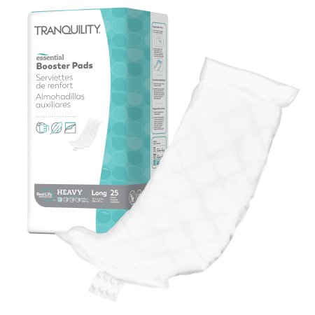 Tranquility Essential - Incontinence Booster Pad 4-1/4 X 15 Inch Heavy Absorbency Superabsorbant Core Long Adult Unisex Disposable - 2762
