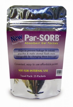 The Parthenon Company ParSORB Ostomy Absorbent Packet Travel Size - PW2001-25