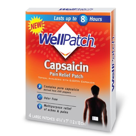 WellPatch Warming - Topical Pain Relief Activated Carbon / Iron Powder / Vermiculite / Potassium Chloride Patch 4 per Box - 31074209843
