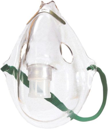 Drive Medical Aerosol Face Mask Elongated Style Adult User One Size Fits Most Adjustable Elastic Head Strap - ASK 001A