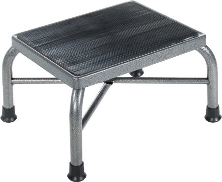 Drive Medical - Step Stool with Handrail Bariatric 1 Step Steel Frame 9 Inch Step Height - 13062-1SV
