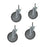 Drive Medical Drive Electric Bed Caster Set drive For 15560 Competitor Semi-Electric Bed - 15044CSET