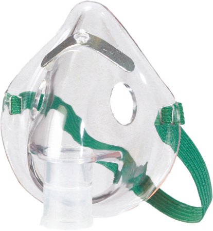 Drive Medical Aerosol Face Mask Short Style Pediatric User One Size Fits Most Adjustable Elastic Head Strap - ASK 001P