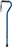 drive - Offset Cane Aluminum 30 to 39 Inch Height Blue Crackle Print - RTL10372BC