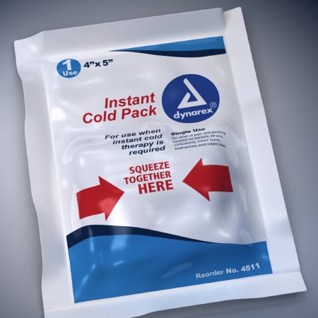 Dynarex Dynarex Instant Cold Pack General Purpose One Size Fits Most 4 x 5 Inch Disposable - 4511
