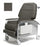Graham-Field Lumex Extra-Wide Clinical Care Recliner Dolce Meteor Four Tente Swivel Caster, Three Locking Caster Four Tente Swivel Caster, Three Locking Caster - FR587W6727