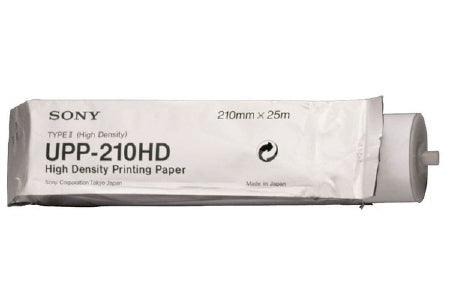 Precision Charts Sony Ultrasound / OBGYN Recording Paper Thermal 210 mm X 25 Meter Roll Without Grid - UPP210HD