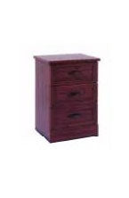 Hamilton Collection - Bedside Chest Wild Cherry 18 X 21 X 30 Inch 3 Drawers - A31-28
