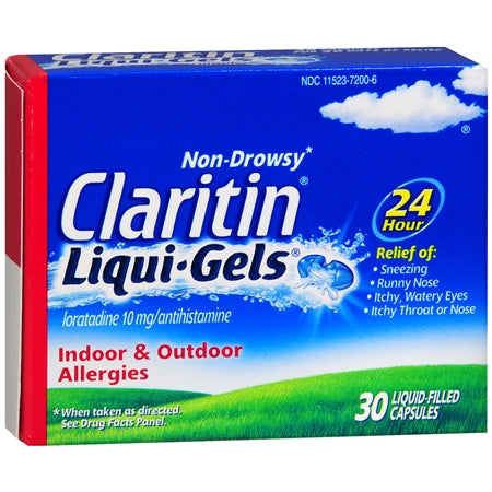 MSD Consumer Care Claritin Liquigels Allergy Relief 10 mg Strength Tablet 30 per Box - 11523720006