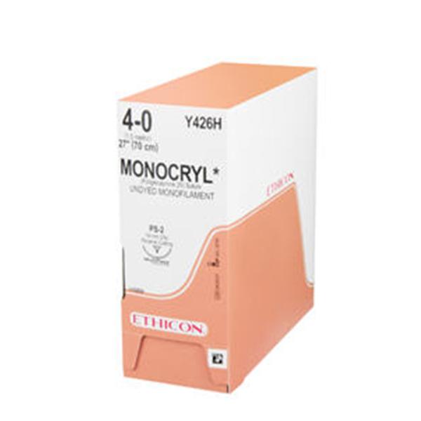 Ethicon Inc,a J & J Company Suture 2-0 Poliglecaprone 25 Ct Monocryl Violet 27" Monofilament 36/Bx - Y351H