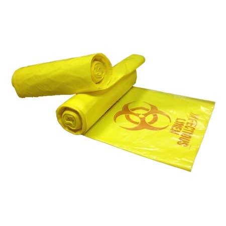 Colonial Bag - Infectious Linen Bag 33 gal. Yellow Bag LLDPE 31 X 43 Inch - HXY43