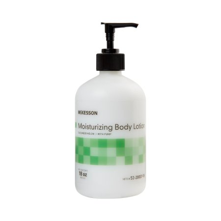 McKesson - Hand and Body Moisturizer 18 oz. Pump Bottle Cucumber Melon Scent Lotion - 53-28007-18