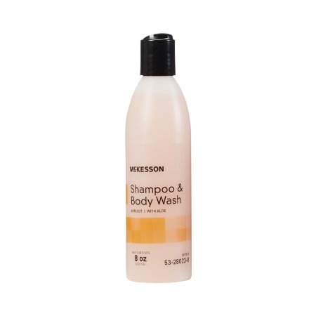McKesson - Shampoo and Body Wash 8 oz. Flip Top Bottle Apricot Scent - 53-28023-8