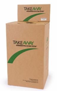 TakeAway Recovery System - Mailback Medication Return Container 20 Gallon, 14 L X 14 W X 23-3/4 H Inch, Cardboard - 17200