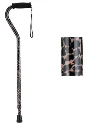 Nova Ortho-Med Offset Cane Nova Aluminum 30 To 39 Inch Height Leopard Print - 1070LP