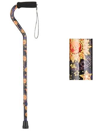 Nova - Offset Cane Aluminum 30 to 39 Inch Height Celestial Print - Nova Ortho-Med - 2091