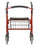 Nova Ortho-Med Mack Bariatric 4 Wheel Rollator Red Heavy Duty Aluminum Frame - 4215RD