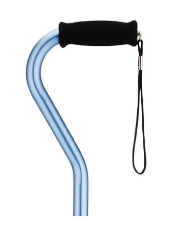 Nova - Offset Cane Aluminum 30 to 39 Inch Height Blue - Nova Ortho-Med - 1060BL