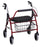 Nova Ortho-Med Mighty Mack Bariatric 4 Wheel Rollator Red Aluminum Frame - 4216RD