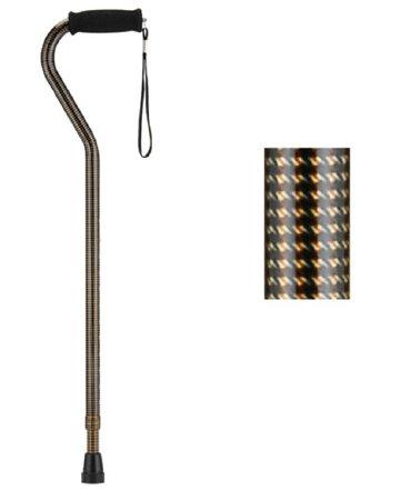 Nova Ortho-Med Offset Cane Nova Aluminum 30 To 39 Inch Height Houndstooth Print - 1070HT