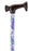 Nova Ortho-Med T-Handle Cane Aluminum 28 to 39 Inch Height Lilacs and Green Leaves Design - 2014