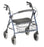 Nova Ortho-Med Mini Mack Bariatric 4 Wheel Rollator Blue Heavy Duty Aluminum Frame - 4214BL