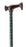 Nova Ortho-Med T-Handle Cane Aluminum 28 to 39 Inch Height Green Plaid Design - 2018