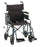 Nova Ortho-Med Transport Chair Aluminum Frame 300 lbs. Weight Capacity Desk Length / Padded / Removable / Reversible Arm Blue - 349B