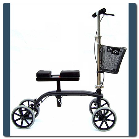 Roscoe Medical Knee Scooter Roscoe 4 Wheel Black - ROS-KSB