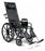 Advantage - Reclining Wheelchair Full Length Arm Elevating Legrest Black Upholstery 18 Inch Seat Width Adult 300 lbs. Weight Capacity - 3K010150