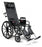 Graham-Field Advantage Reclining Wheelchair Full Length Arm Removable Arm Style Mag Wheel Black 18 Inch Seat Width 300 lbs. Weight Capacity - 3K010150