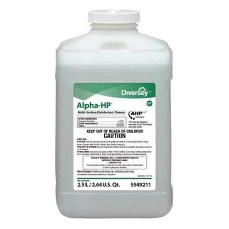 Lagasse Alpha-HP Surface Disinfectant Cleaner Peroxide Based Liquid Concentrate 2.5 Liter Bottle Citrus Scent - DVS5549211