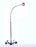 Brandt Industries Gooseneck Exam Light Floor Standing LED 12 Watt Chrome - 41724