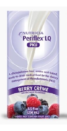 Nutricia North America Periflex LQ PKU Oral Supplement Berry Cream Flavor 8.5 oz. Pouch Ready to Use - 80176