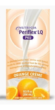 Nutricia North America Periflex LQ PKU Oral Supplement Orange CrÃ¨me Flavor 8.5 oz. Pouch Ready to Use - 80177