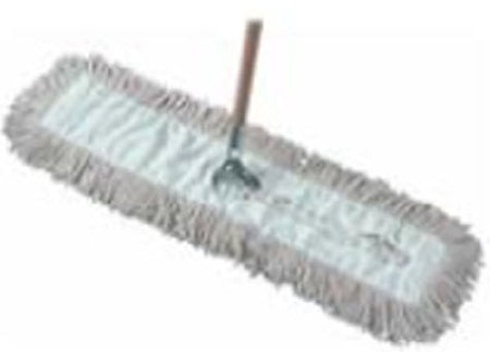 Saalfeld Redistribution Dust Mop Head 5 X 48 Inch White Cotton Reusable - 48W-DCW