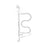 Stander - Curved Grab Bar White Zinc Plated Steel - 9000
