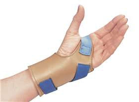 Freedom Wrist-Trainer Gauntlet - Wrist Support AliSoft Material / Nylon Left Hand Blue / Tan Large - 5720/NA/LL