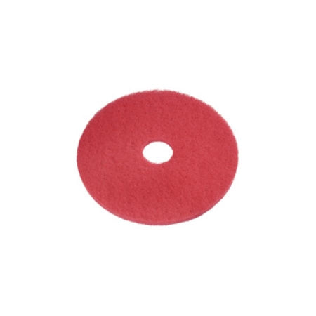 Saalfeld Redistribution americo Hard Floor Buffing Pad 13 Inch Red Polyester Fiber - 404413
