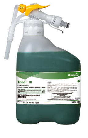 Lagasse Triad III Surface Disinfectant Cleaner Alcohol Based Liquid Concentrate 5 Liter Bottle Mint Scent - DVS3143429