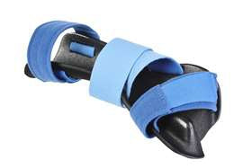 AliMed - Resting Hand Mitt Splint Foam Right Hand Black / Blue Small - 5721/NA/RS