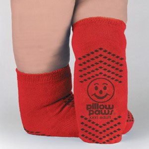 Principle Business Enterprises Terries Slipper Socks 3X-Large Red Bariatric - 3807-001