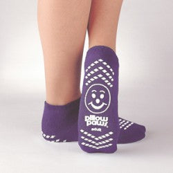 Principle Business Enterprises Pillow Paws Risk Alert Slipper Socks 2 X-Large Purple - 3901-001