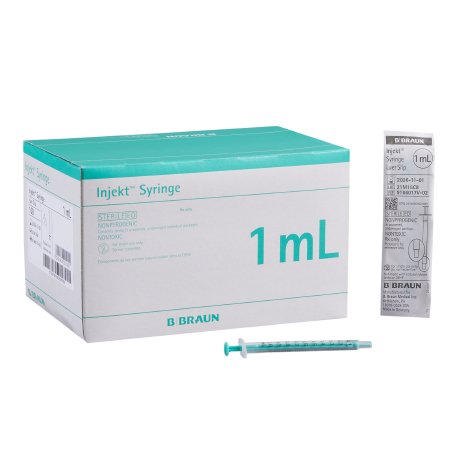 Injekt - General Purpose Syringe 1 mL Pouch Luer Slip Tip Without Safety - 9166017V-02