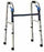 Patterson Medical Supply Deluxe Dual Release Folding Walker 350 lbs. Weight Capacity 25-1/2 to 32 Inch Height - 552876