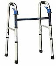 Deluxe - Dual Release Folding Walker Adjustable Height 350 lbs. Weight Capacity 25-1/2 to 32 Inch Height - 552876