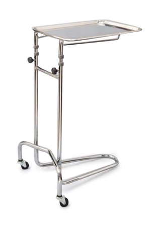 McKesson McKesson Mayo Instrument Stand 50 lbs. 1 Tray 21 W X 20 D Inch 37 - 53 Inch 16-3/4 X 21-1/2 Inch - 63-4366