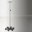 Clinton Industries IV Stand 6 Hooks 6-Leg, 4 Inch Heavy Duty Rubber Wheel Ball Bearing Casters, 23 Inch Powder-Coated Metal Base - IVS-736