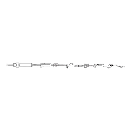 MedSource - Primary IV Administration Set 15 Drops / mL Drip Rate 88 Inch Tubing 3 Ports - MS83170T